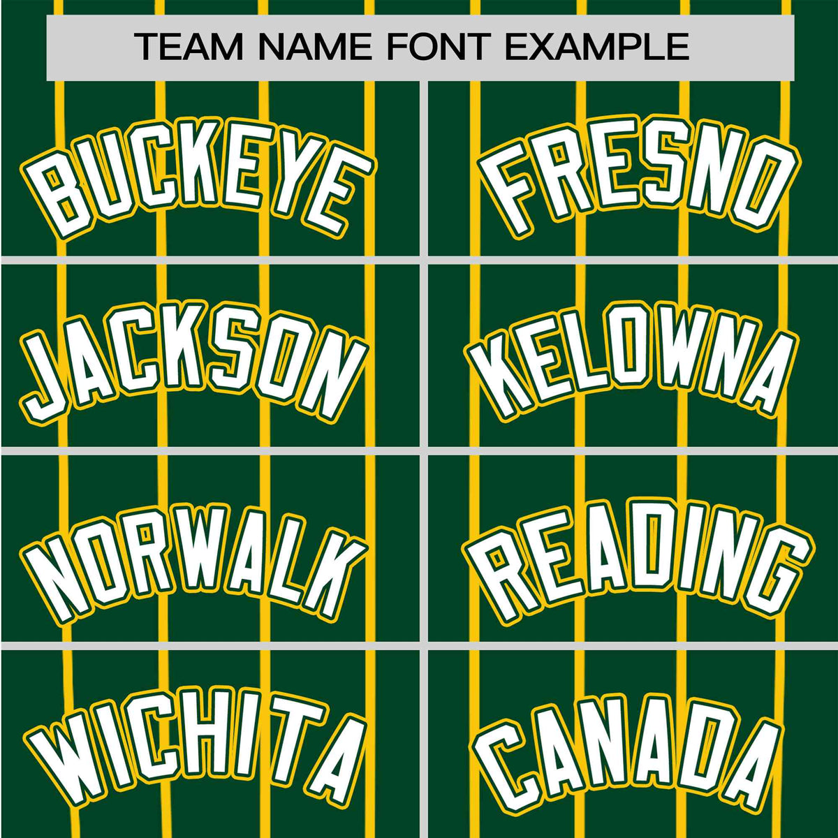 Custom Green Gold Pinstripe Authentic Raglan Sleeves Baseball Jersey