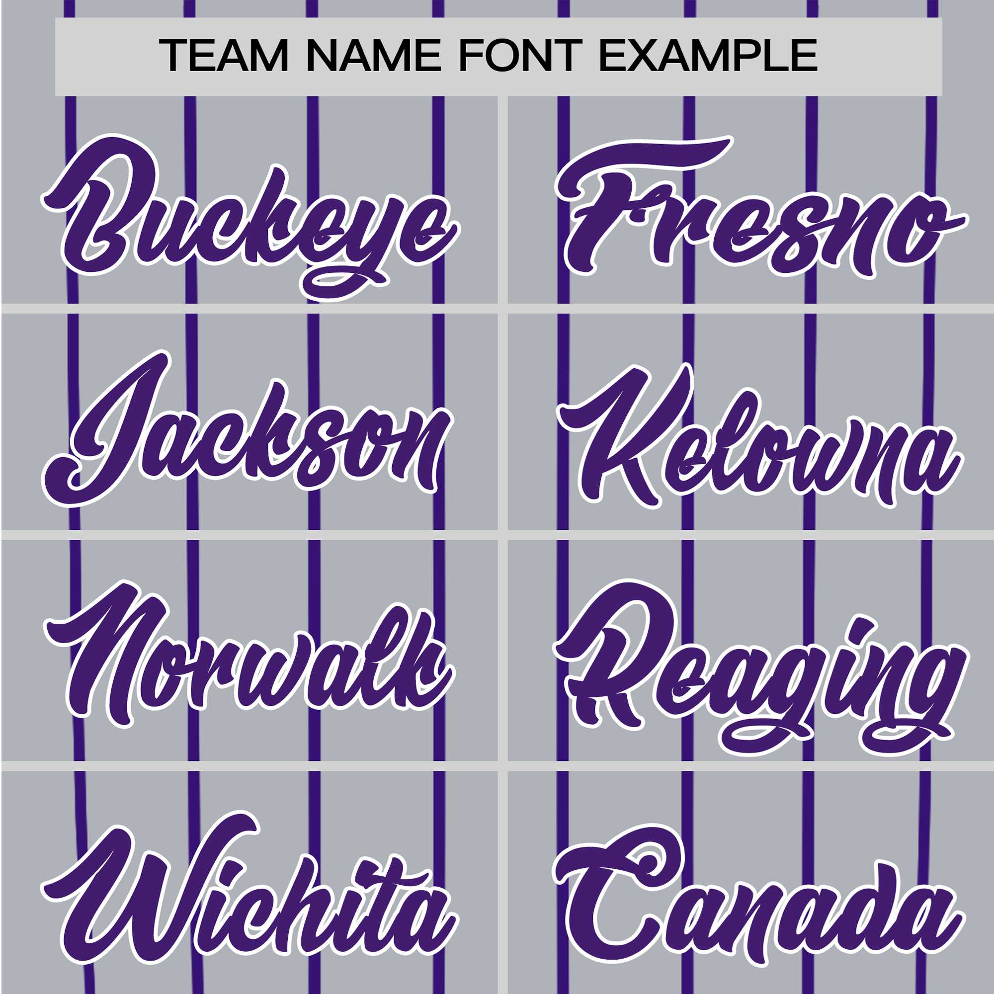 Custom Gray Purple Pinstripe Purple-Gray Authentic Raglan Sleeves Baseball Jersey