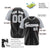 Custom Black Gray Pinstripe Gray-Black Authentic Raglan Sleeves Baseball Jersey