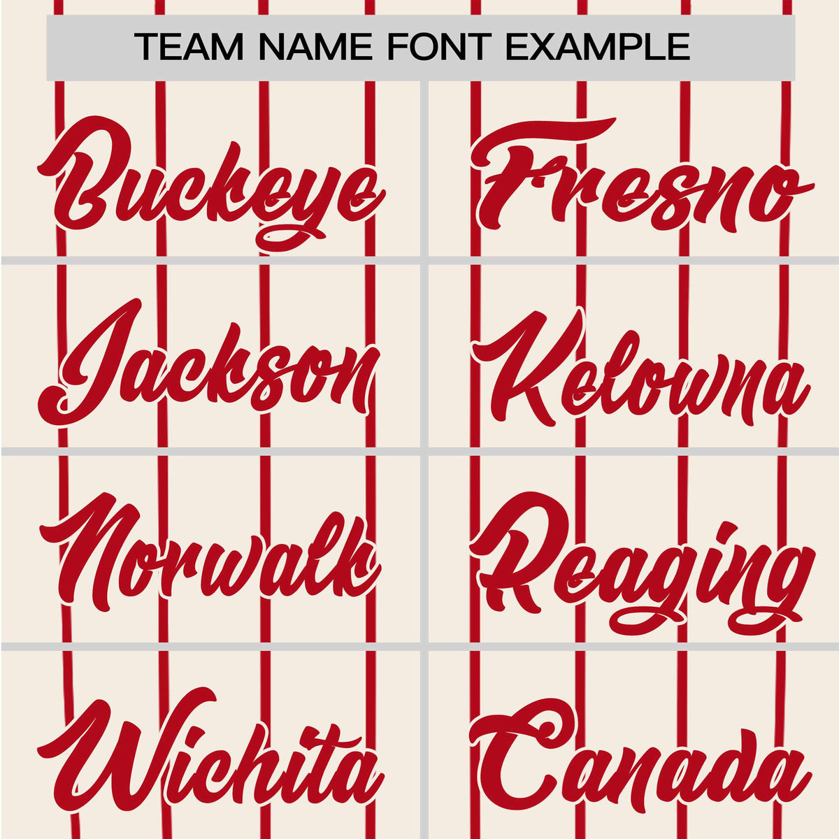 Custom Cream Red Pinstripe Red-Cream Authentic Raglan Sleeves Baseball Jersey