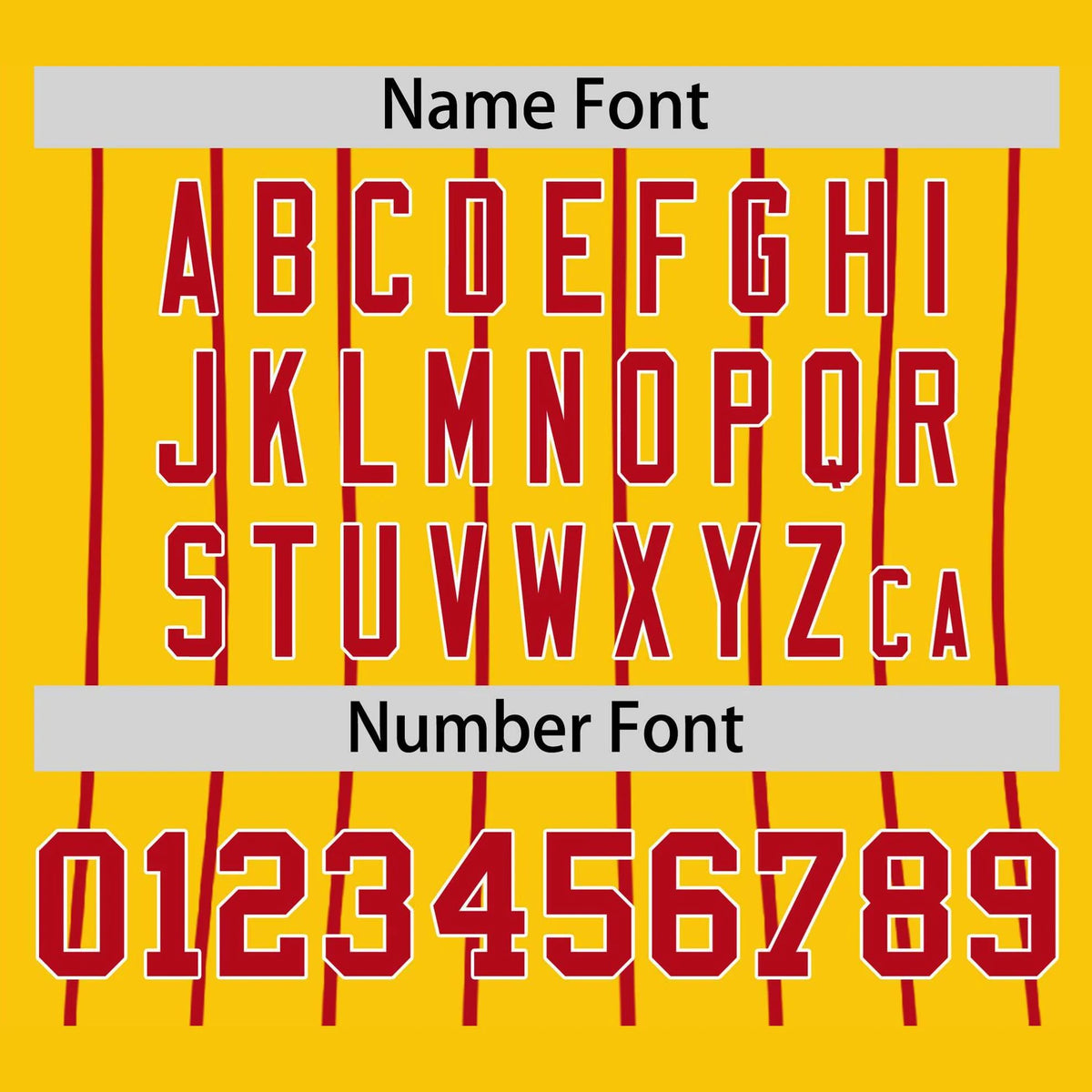 Custom Yellow Red Pinstripe Red-Yellow Authentic Raglan Sleeves Baseball Jersey