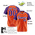 Custom Orange Purple Pinstripe Purple-Orange Authentic Raglan Sleeves Baseball Jersey