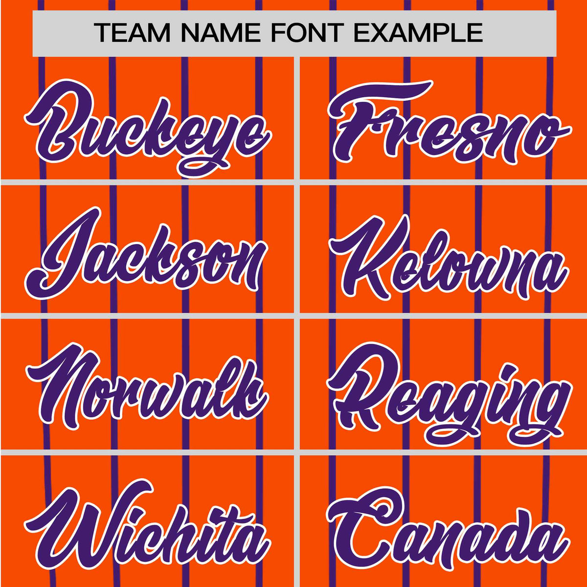 Custom Orange Purple Pinstripe Purple-Orange Authentic Raglan Sleeves Baseball Jersey