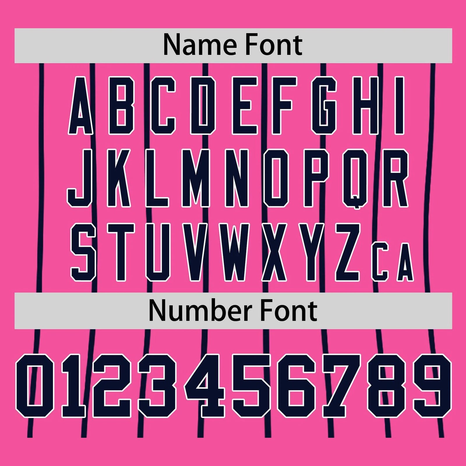 Custom Pink Navy Pinstripe Navy-Pink Authentic Raglan Sleeves Baseball Jersey