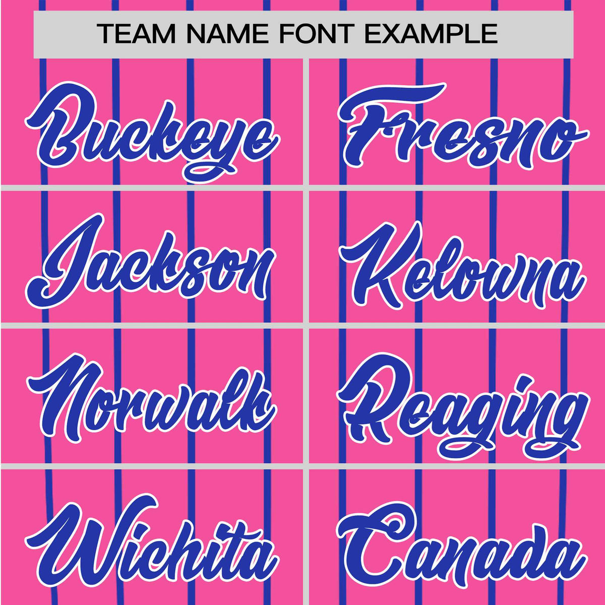 Custom Pink-Royal Blue Pinstripe Authentic Raglan Sleeves Baseball Jersey