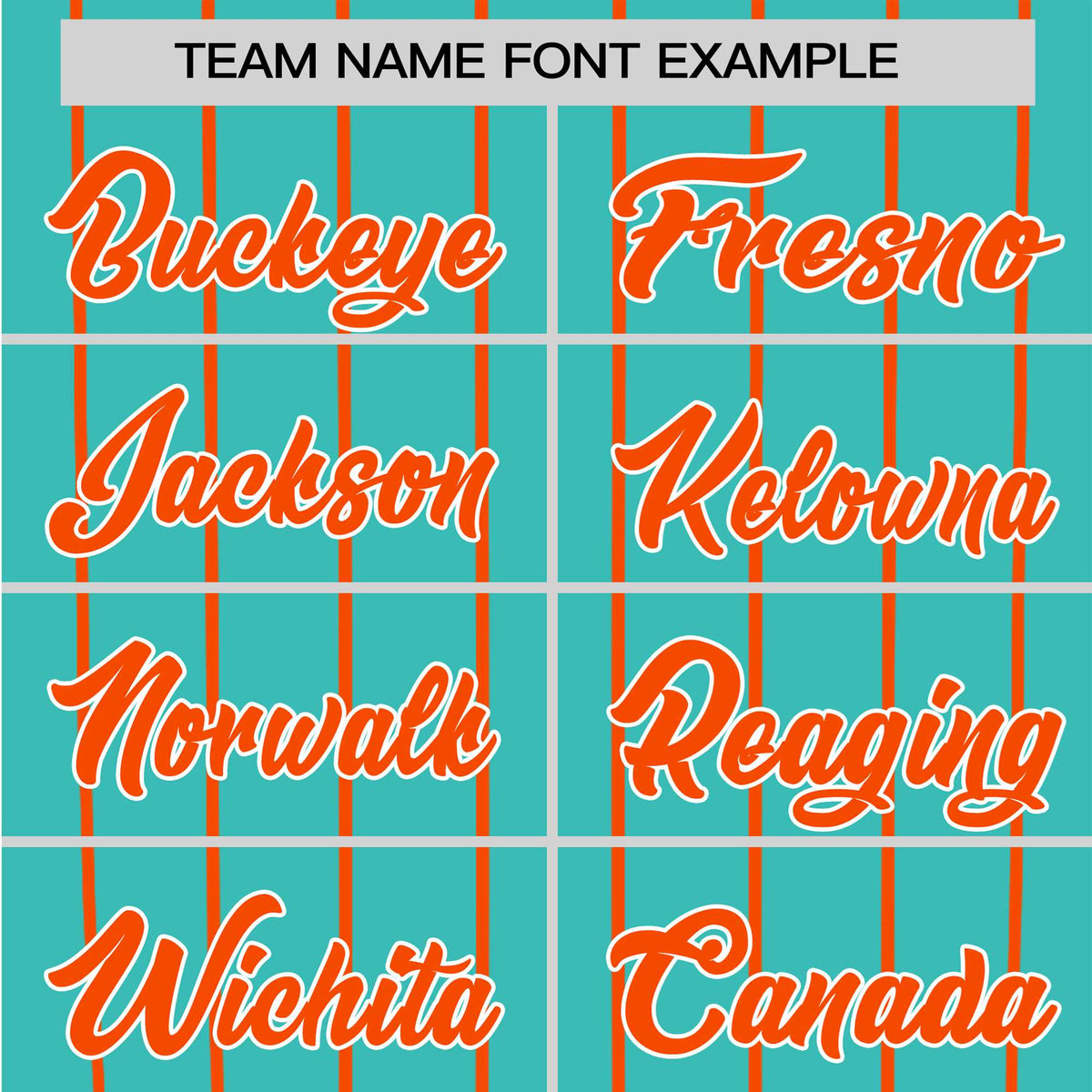 Custom Bright Green-Orange Pinstripe Authentic Raglan Sleeves Baseball Jersey