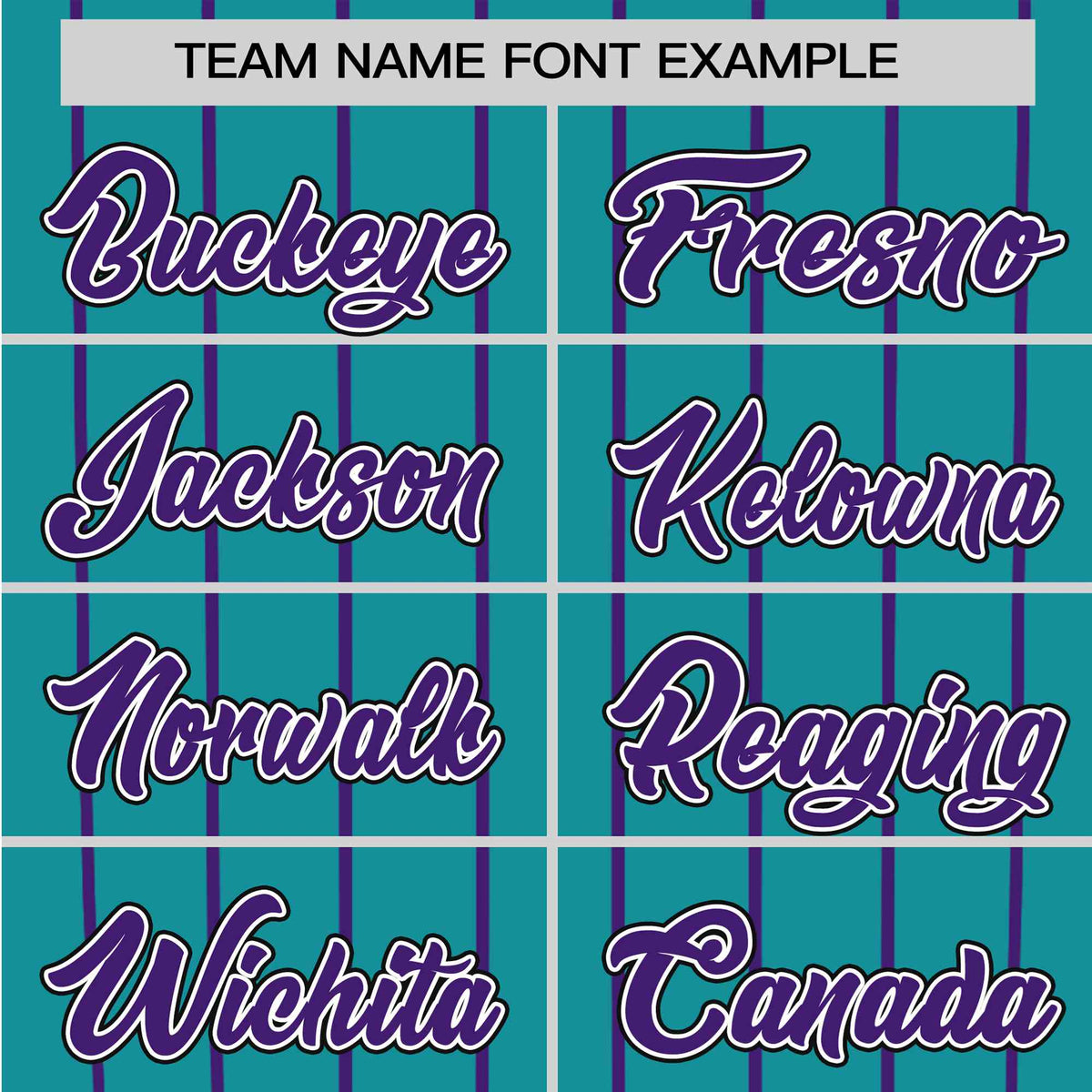 Custom Aqua Purple Pinstripe Purple-Aqua Authentic Raglan Sleeves Baseball Jersey