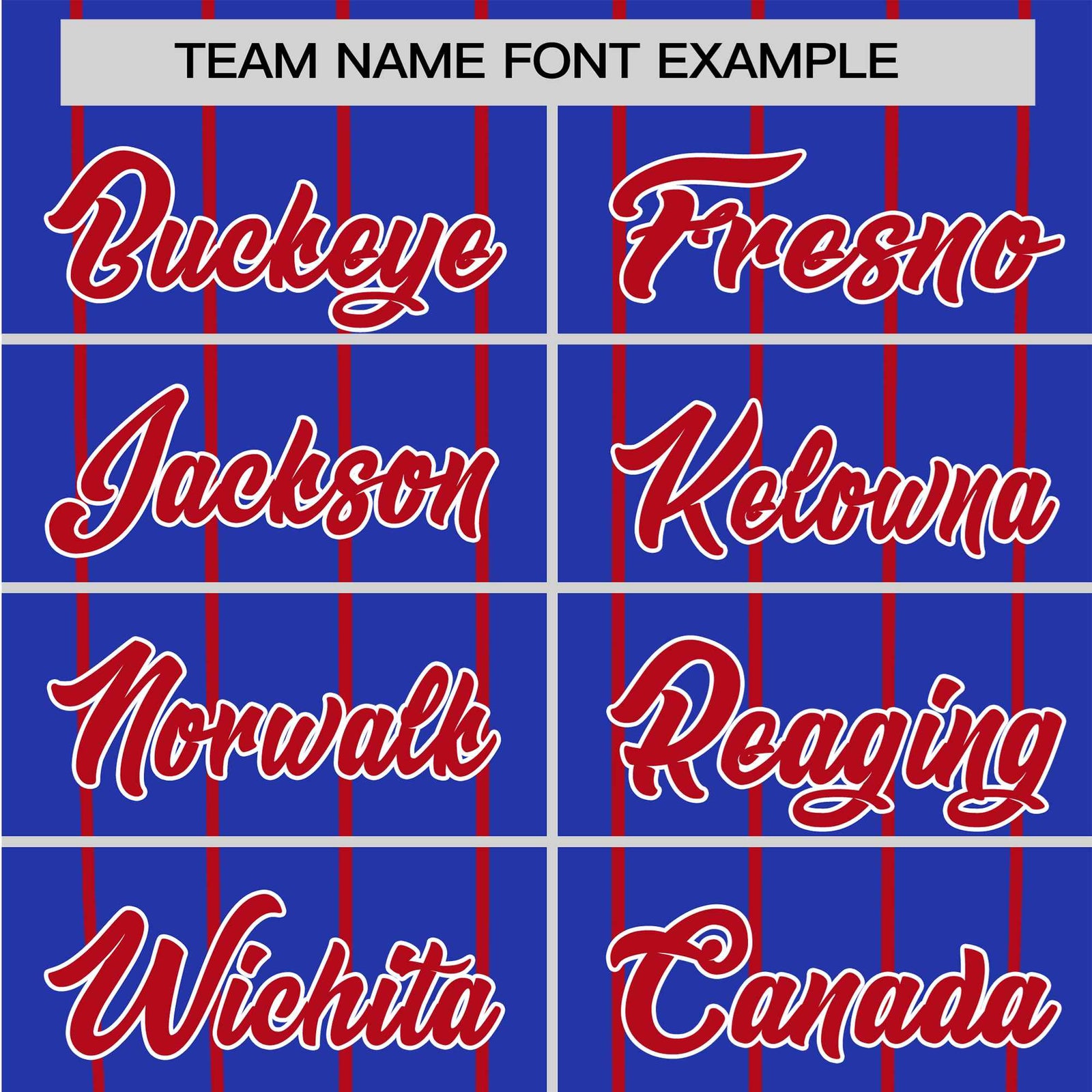 Custom Royal Blue-Red Pinstripe Authentic Raglan Sleeves Baseball Jersey