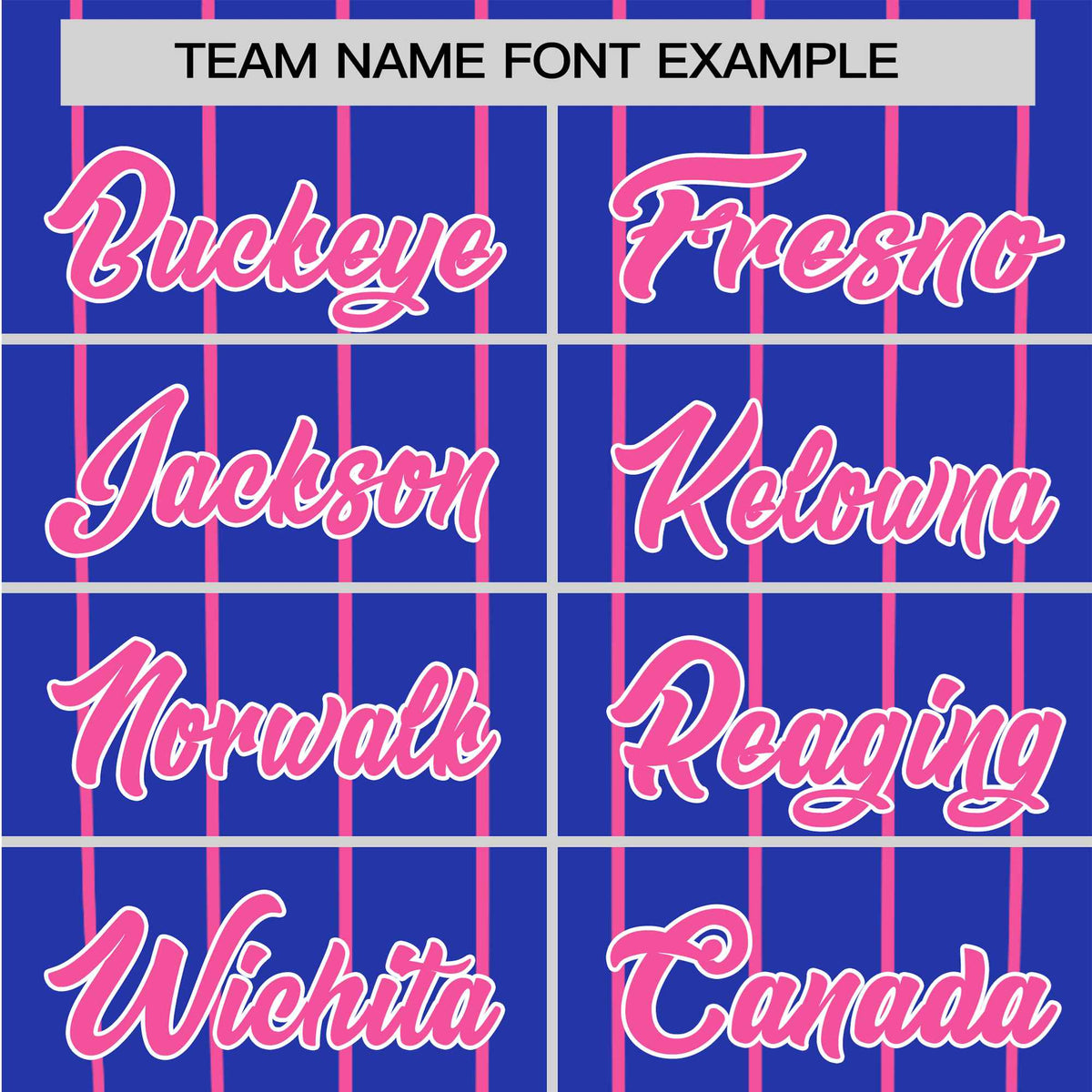 Custom Royal Blue-Pink Pinstripe Authentic Raglan Sleeves Baseball Jersey