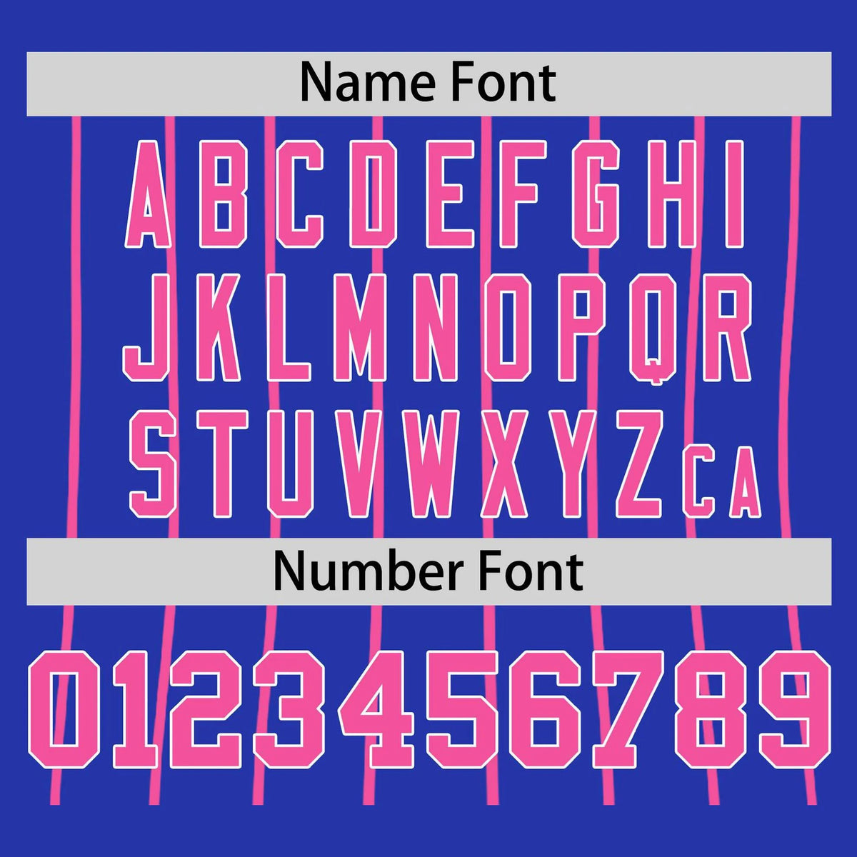 Custom Royal Blue-Pink Pinstripe Authentic Raglan Sleeves Baseball Jersey