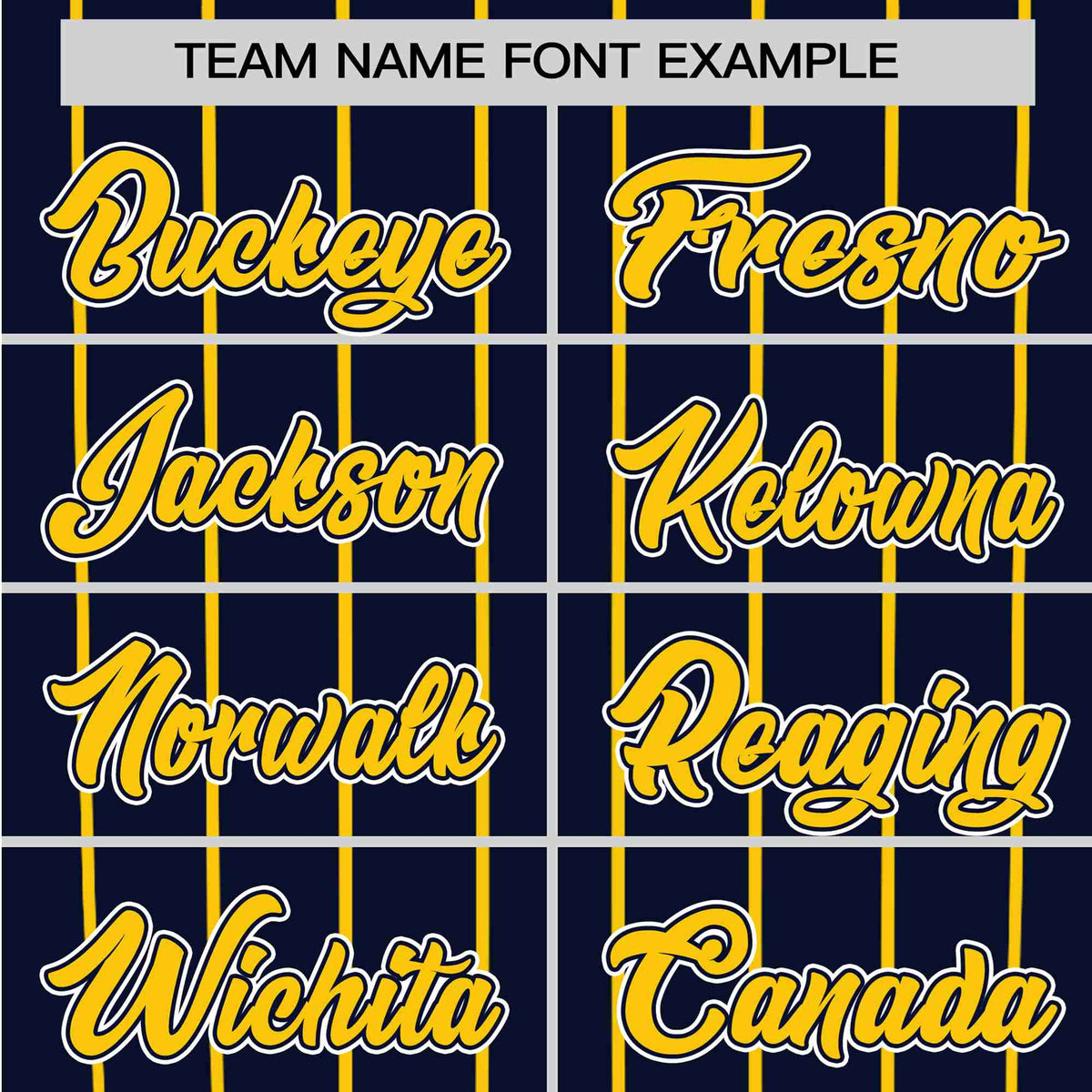 Custom Navy Yellow Pinstripe Yellow-Navy Authentic Raglan Sleeves Baseball Jersey