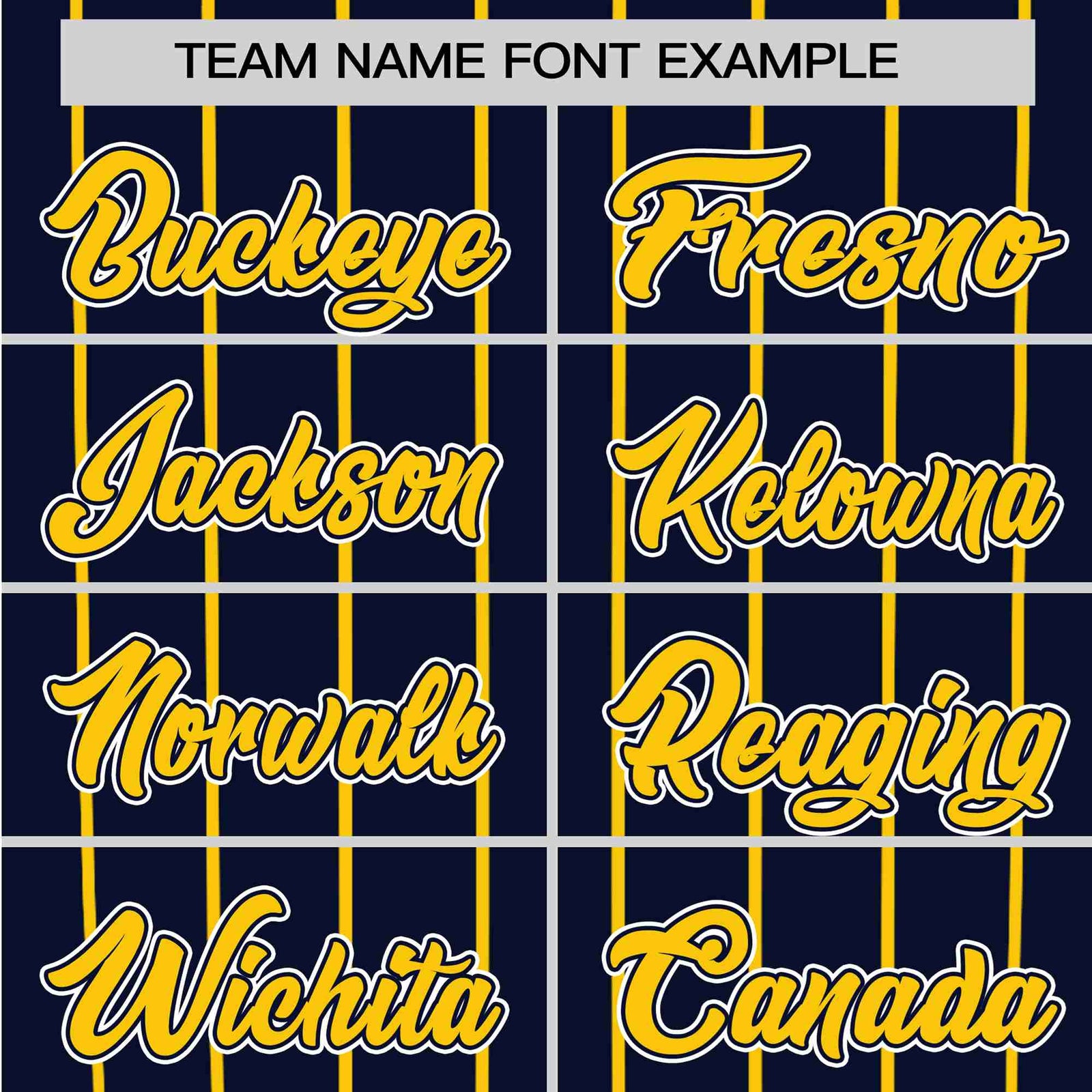 Custom Navy Yellow Pinstripe Yellow-Navy Authentic Raglan Sleeves Baseball Jersey