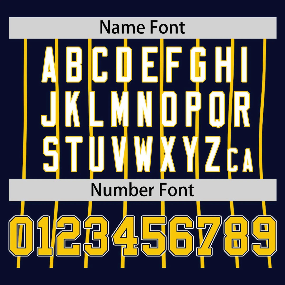 Custom Navy Yellow Pinstripe Yellow-Navy Authentic Raglan Sleeves Baseball Jersey