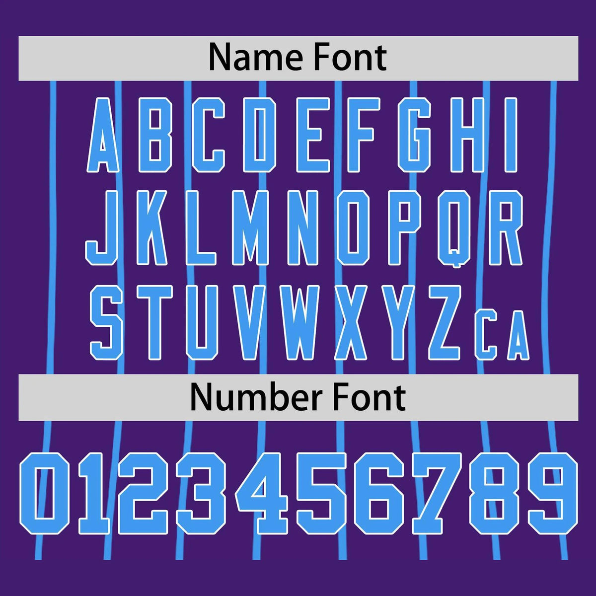 Custom Purple Blue Pinstripe Blue-Purple Authentic Raglan Sleeves Baseball Jersey