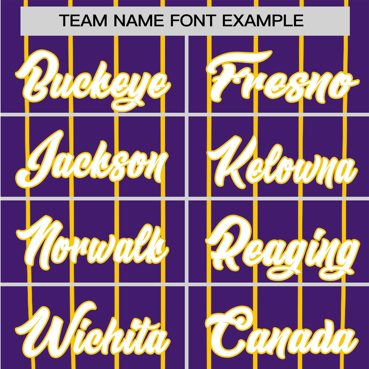 Custom Purple Yellow Pinstripe Yellow-Purple Authentic Raglan Sleeves Baseball Jersey