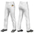 Custom White Black Pinstripe Fit Stretch Practice Loose-fit Baseball Pants