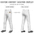 Custom White Black Pinstripe Fit Stretch Practice Loose-fit Baseball Pants