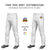 Custom White Black Pinstripe Fit Stretch Practice Loose-fit Baseball Pants