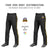 Custom Black Gold01 Classic Fit Stretch Practice Loose-fit Baseball Pants