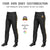 Custom Black Gold01-White Classic Fit Stretch Practice Pull-up Baseball Pants