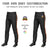 Custom Black Orange-White-Orange Classic Fit Stretch Practice Pull-up Baseball Pants