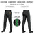 Custom Black White-Kelly Green-White Classic Fit Stretch Practice Pull-up Baseball Pants