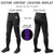 Custom Black Purple Classic Fit Stretch Practice Knickers Baseball Pants