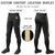 Custom Black Khaki Classic Fit Stretch Practice Knickers Baseball Pants