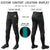 Custom Black Aqua Classic Fit Stretch Practice Knickers Baseball Pants