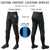 Custom Black Powder Blue Classic Fit Stretch Practice Knickers Baseball Pants