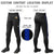 Custom Black Royal Blue Classic Fit Stretch Practice Knickers Baseball Pants