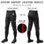 Custom Black Navy-Red Classic Fit Stretch Practice Knickers Baseball Pants