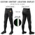 Custom Black Green-White Classic Fit Stretch Practice Knickers Baseball Pants