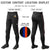 Custom Black Royal Blue-Orange Classic Fit Stretch Practice Knickers Baseball Pants