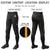 Custom Black Navy-Yellow Classic Fit Stretch Practice Knickers Baseball Pants