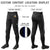 Custom Black Navy-White Classic Fit Stretch Practice Knickers Baseball Pants