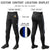 Custom Black Royal Blue-White Classic Fit Stretch Practice Knickers Baseball Pants