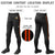 Custom Black Orange-Black-Orange Classic Fit Stretch Practice Knickers Baseball Pants