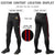 Custom Black Red-Navy-Red Classic Fit Stretch Practice Knickers Baseball Pants