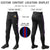 Custom Black Royal Blue-Red-Royal Blue Classic Fit Stretch Practice Knickers Baseball Pants