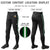 Custom Black Kelly Green-White-Kelly Green Classic Fit Stretch Practice Knickers Baseball Pants