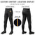 Custom Black Navy-Old Gold-Navy Classic Fit Stretch Practice Knickers Baseball Pants