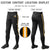 Custom Black Yellow-White-Yellow Classic Fit Stretch Practice Knickers Baseball Pants