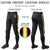 Custom Black Yellow-White-Yellow Classic Fit Stretch Practice Knickers Baseball Pants