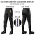 Custom Black White-Purple-White Classic Fit Stretch Practice Knickers Baseball Pants