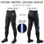 Custom Black Royal Blue-White-Royal Blue Classic Fit Stretch Practice Knickers Baseball Pants