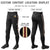 Custom Black Khaki-Crimson-Khaki Classic Fit Stretch Practice Knickers Baseball Pants