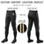 Custom Black Khaki-Black-Khaki Classic Fit Stretch Practice Knickers Baseball Pants