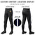 Custom Black Navy-White-Navy Classic Fit Stretch Practice Knickers Baseball Pants