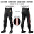 Custom Black Red-White-Red Classic Fit Stretch Practice Knickers Baseball Pants